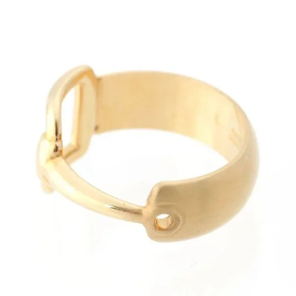 Gucci Horsebit Scarf Ring Gold Plated Vintage - Picture 5 of 10